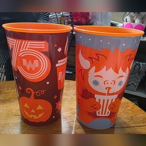 WHATABURGER 75th Anniversary Limited Edition 32 Oz Halloween And Yeti Set No Lid